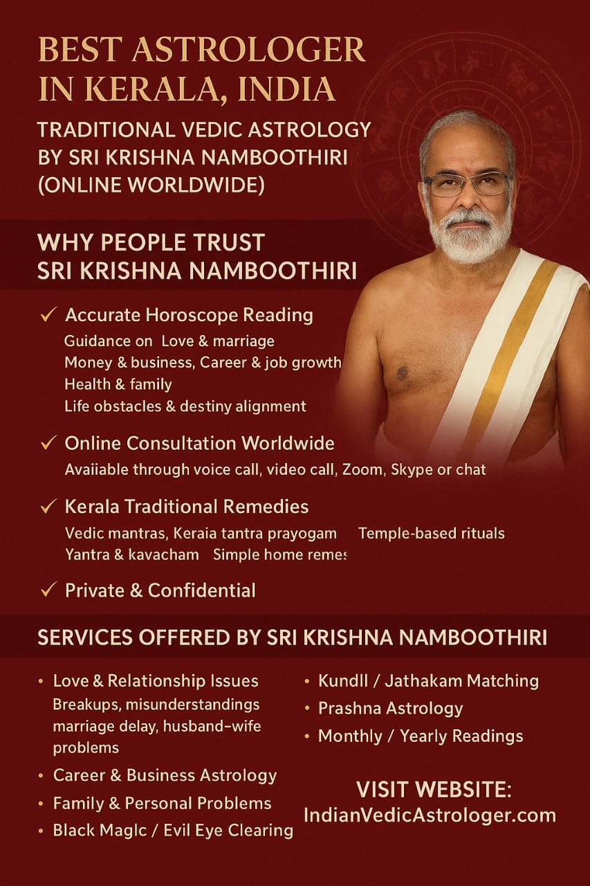 Online Vedic Astrology Consultation by Sri Krishna Namboothiri